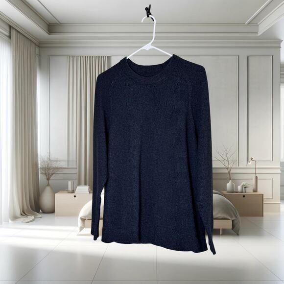 🔥 Lululemon Textured Knit Crewneck Sweater – Dark Gray Essential 🔥 - Picture 1 of 2